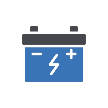 Saydam bir arkaplan üzerinde pil vektör çizimi. Konsept ve grafik tasarımı için mükemmel kalite semboller..