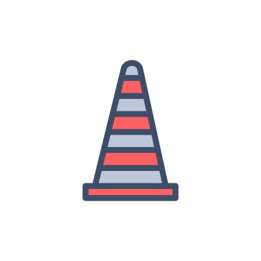 Şeffaf bir arkaplan üzerinde koni vektör illüstrasyonu. Konsept ve grafik tasarım için premium kalite simgeleri..