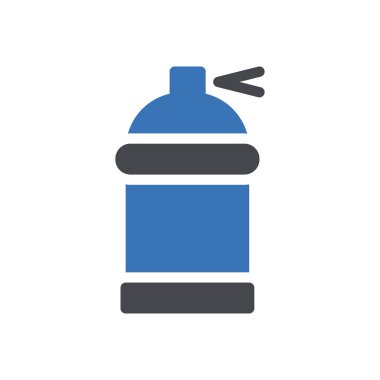 Saydam bir arkaplan üzerinde sprey renk vektör illüstrasyonu. Konsept ve grafik tasarım için özel kalite semboller..