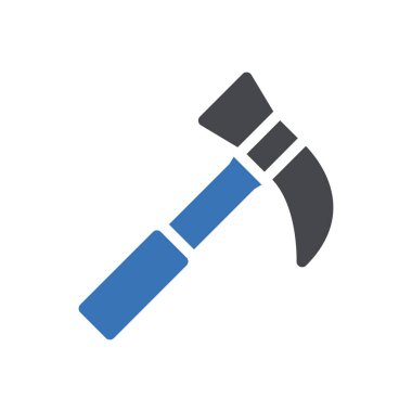 Şeffaf bir arkaplan üzerinde çekiç vektör illüstrasyonu. Konsept ve grafik tasarımı için özel kalite semboller..