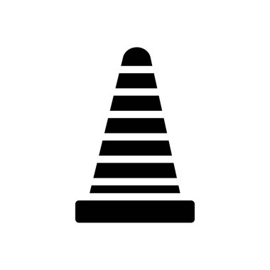 Şeffaf bir arkaplan üzerinde koni vektör illüstrasyonu. Konsept ve grafik tasarımı için mükemmel kalite sembolleri..