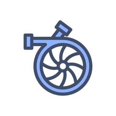 Şeffaf bir arkaplan üzerinde turbo vektör illüstrasyonu. Konsept ve grafik tasarımı için premium kalite simgeleri..