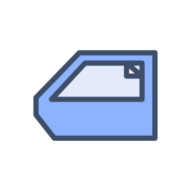 Şeffaf bir arkaplan üzerinde araba kapısı vektör çizimi. Konsept ve grafik tasarımı için birinci sınıf kalite simgeler..