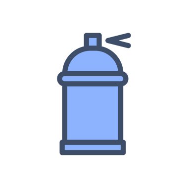 Saydam bir arkaplan üzerinde sprey renk vektör illüstrasyonu. Konsept ve grafik tasarım için prim kalite simgeleri..