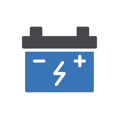 Saydam bir arkaplan üzerinde pil vektör çizimi. Konsept ve grafik tasarımı için mükemmel kalite semboller..