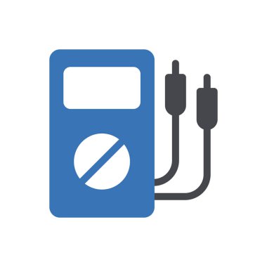voltmeter vector illustration on a transparent background.Premium quality symbols.Glyphs icon for concept and graphic design.