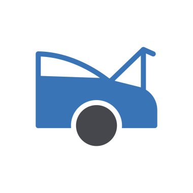 Şeffaf bir arkaplanda araba onarım vektör çizimi. Konsept ve grafik tasarım simgeleri için kaliteli semboller..