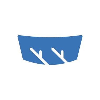 şeffaf bir arkaplan üzerinde araba ön cam çizimi. Premium kalite semboller. Konsept ve grafik tasarım için simgeler.