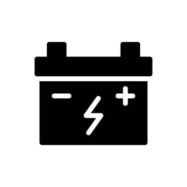 Saydam bir arkaplan üzerinde pil vektör çizimi. Konsept ve grafik tasarımı için mükemmel kalite semboller..