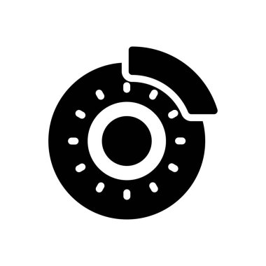 Şeffaf bir arkaplan üzerinde otomobil fren vektör çizimi. Konsept ve grafik tasarımı için birinci sınıf kalite semboller..