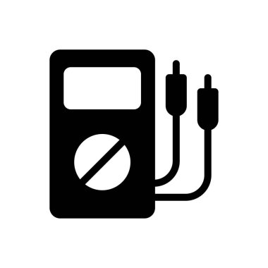 voltmeter vector illustration on a transparent background.Premium quality symbols.Glyphs icon for concept and graphic design.