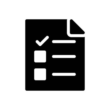 Şeffaf bir arkaplanda vektör illüstrasyonunu listele. Konsept ve grafik tasarım için kaliteli semboller..