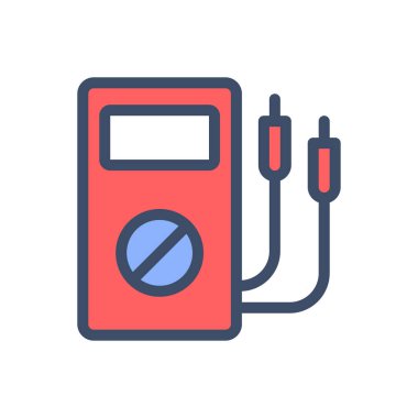 voltmeter vector illustration on a transparent background.Premium quality symbols.Stroke icon for concept and graphic design.