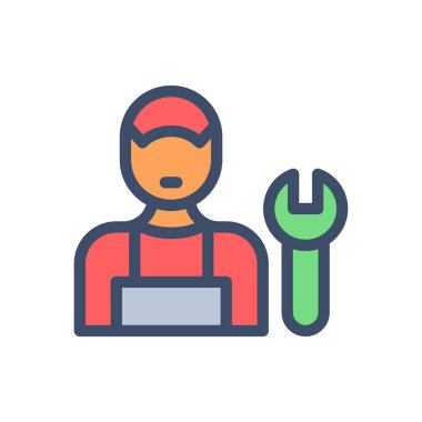 Şeffaf bir arkaplan üzerinde avatar vektör çizimi. Konsept ve grafik tasarımı için prim kalite simgeleri..