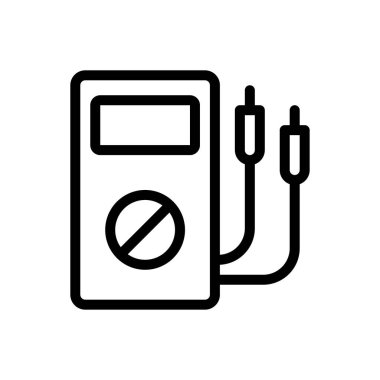 voltmeter vector illustration on a transparent background.Premium quality symbols.Thin line icon for concept and graphic design.
