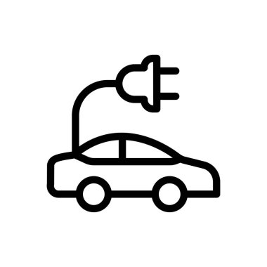 Şeffaf bir arkaplan üzerinde elektrik güç vektörü çizimi. Premium kalite sembolleri. Konsept ve grafik tasarım için ince çizgi simgesi.