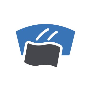 Şeffaf bir arkaplan üzerinde araba ön cam çizimi. Konsept ve grafik tasarımı için mükemmel kalite semboller..