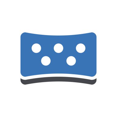 şeffaf bir arkaplan üzerinde vektör çizimi süngeri. Konsept ve grafik tasarımı için mükemmel kalite sembolleri..