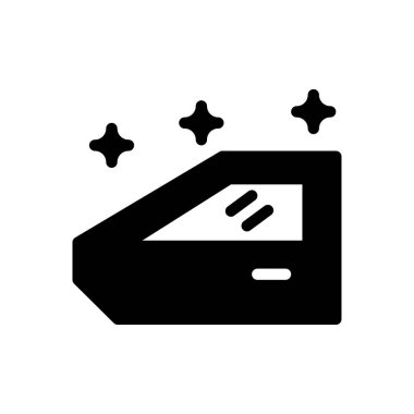 Şeffaf bir arkaplan üzerinde araba kapısı vektör çizimi. Konsept ve grafik tasarım simgeleri için kaliteli semboller..