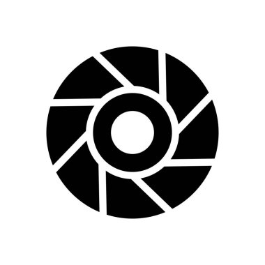 Şeffaf bir arkaplan üzerinde disk vektör illüstrasyonu. Konsept ve grafik tasarımı için kaliteli semboller..