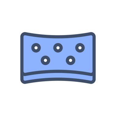 Şeffaf bir arkaplan üzerinde vektör resimlemesi sünger. Konsept ve grafik tasarımı için birinci sınıf kalite simgeler..