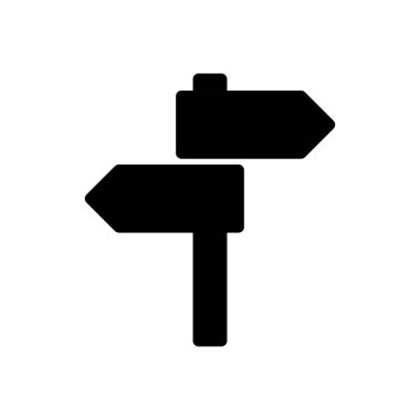 Şeffaf bir arkaplan üzerinde yön vektör illüstrasyonu. Konsept ve grafik tasarım için mükemmel kalite sembolleri..