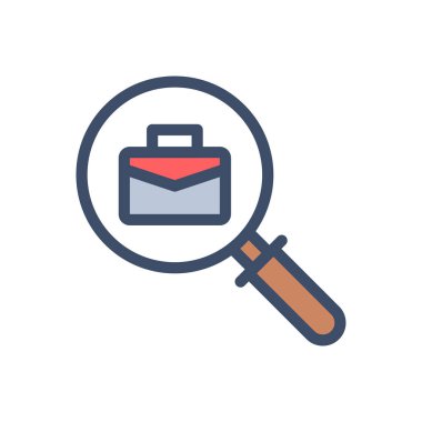 Şeffaf bir arkaplan üzerinde arama vektörü illüstrasyonu. Konsept ve grafik tasarımı için premium kalite simgeleri.. 