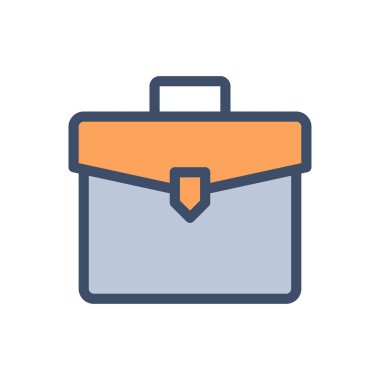 Şeffaf bir arkaplan üzerinde evrak çantası vektör çizimi. Konsept ve grafik tasarımı için birinci sınıf kalite simgeler.. 