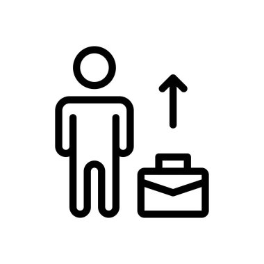 Şeffaf bir arkaplan üzerinde iş vektör çizimi. Premium kalite sembolleri. Konsept ve grafik tasarım için ince çizgi simgesi. 