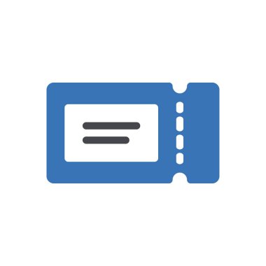 Şeffaf bir arkaplan üzerinde bilet vektör illüstrasyonu. Konsept ve grafik tasarımı için birinci sınıf kalite semboller.. 