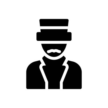 Şeffaf bir arkaplan üzerinde sihirbaz vektör illüstrasyonu. Konsept ve grafik tasarımı için mükemmel kalite semboller.. 