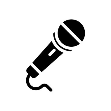 Şeffaf bir arkaplan üzerinde MIC vektör çizimi. Konsept ve grafik tasarım için mükemmel kalite sembolleri.. 