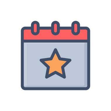 Saydam bir arkaplan üzerinde takvim vektör illüstrasyonu. Konsept ve grafik tasarımı için birinci sınıf kalite simgeler.. 