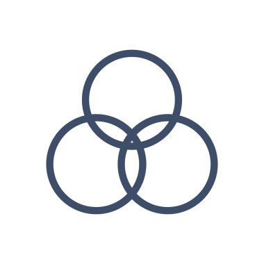 Şeffaf bir arkaplanda halka vektör çizimi. Konsept ve grafik tasarım için ince çizgi simgesi.. 