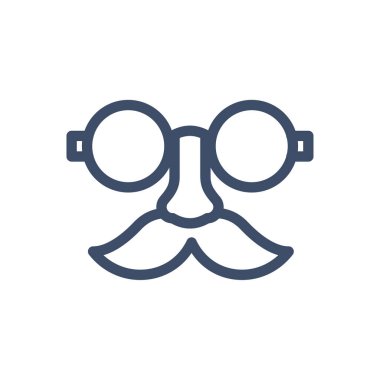 Şeffaf bir arkaplan üzerinde maske vektör çizimi. Premium kalite semboller. Konsept ve grafik tasarım için ince çizgi simgesi. 