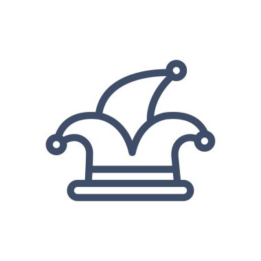 Şeffaf bir arkaplan üzerinde joker vektör çizimi. Premium kalite sembolleri. Konsept ve grafik tasarım için ince çizgi simgesi. 