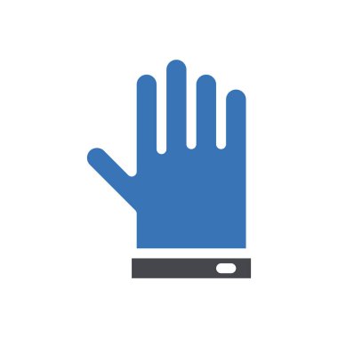 Şeffaf bir arkaplan üzerinde eldiven vektör illüstrasyonu. Konsept ve grafik tasarımı için birinci sınıf kalite semboller..