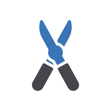 Şeffaf bir arkaplan üzerinde makas vektör çizimi. Konsept ve grafik tasarımı için birinci sınıf kalite semboller.. 