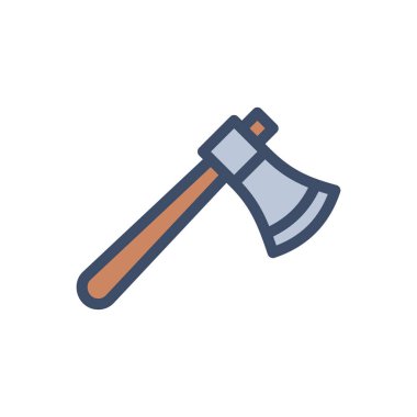 Şeffaf bir arkaplan üzerinde balta vektör çizimi. Konsept ve grafik tasarımı için birinci sınıf kalite simgeler..