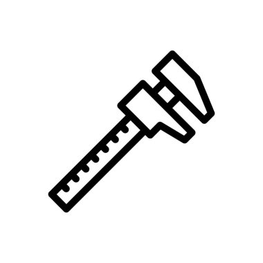 spanner vector illustration on a transparent background.Premium quality symbols.Thin line icon for concept and graphic design. 