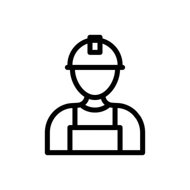 Şeffaf bir arkaplan üzerinde marangoz vektör çizimi. Konsept ve grafik tasarımı için ince çizgi simgesi.. 