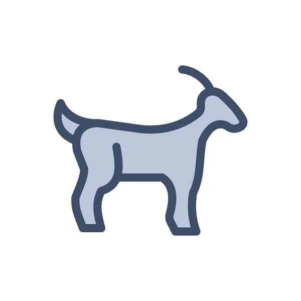 Goat Vector Illustration Transparent Background Premium Quality Symbols Stroke Icon — 스톡 벡터