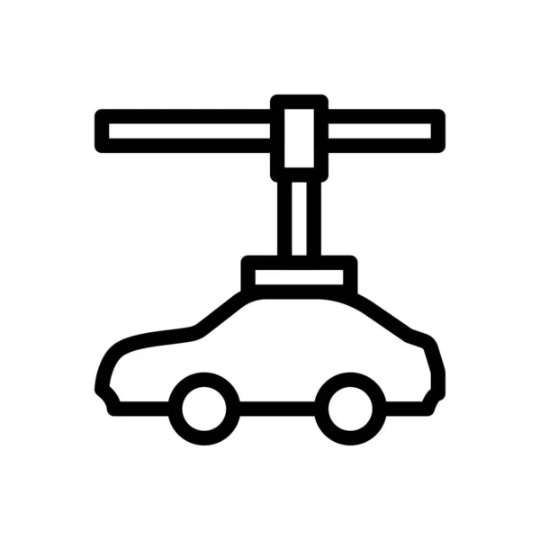 Car Lift Vector Illustration Transparent Background Premium Quality Symbols Thin — Stock Vector