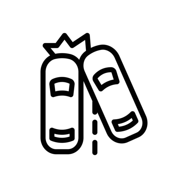 Автомобільна Аварія Векторні Ілюстрації Прозорому Фоні Символи Якості Премій Піктограма — стоковий вектор