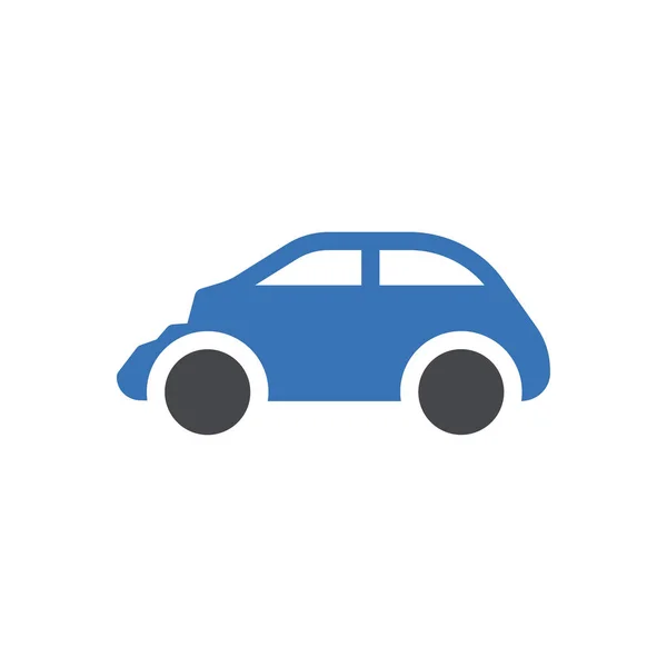 車の損傷のベクトル図透明背景に プレミアム品質の象徴概念とグラフィックデザインのためのグリフアイコン — ストックベクタ
