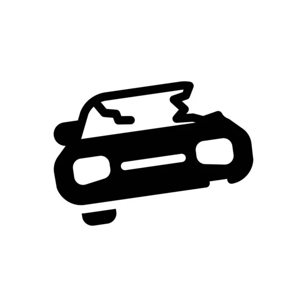 Ilustracja Wektora Uszkodzenia Samochodu Przejrzystym Tle Symbole Jakości Premium Ikona — Wektor stockowy