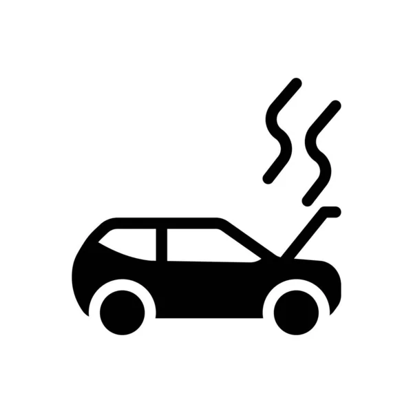 Car Smoke Vector Illustration Transparent Background Premium Quality Symbols Glyphs — Stock Vector