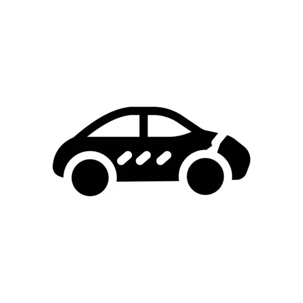 Auto Vector Illustratie Een Transparante Achtergrond Premium Kwaliteit Symbolen Glyphs — Stockvector