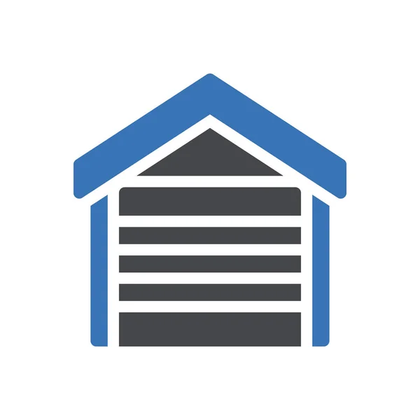 Garage Vector Illustration Transparent Background Premium Quality Symbols Glyphs Icon — Stock Vector