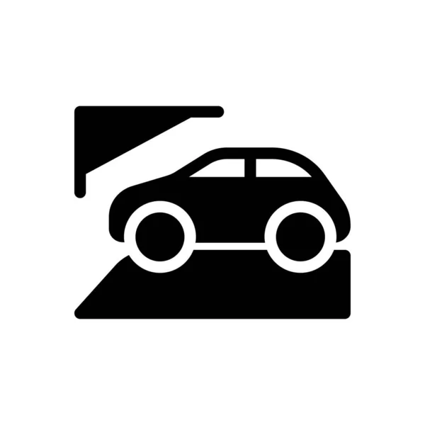 Darstellung Des Parkplatzvektors Auf Transparentem Hintergrund Symbole Premium Qualität Glyphen — Stockvektor